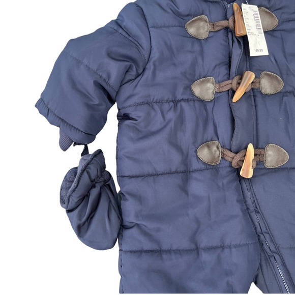 NWT🤍The Children’s Place Navy Blue Snow Suit - Picture 2 of 3